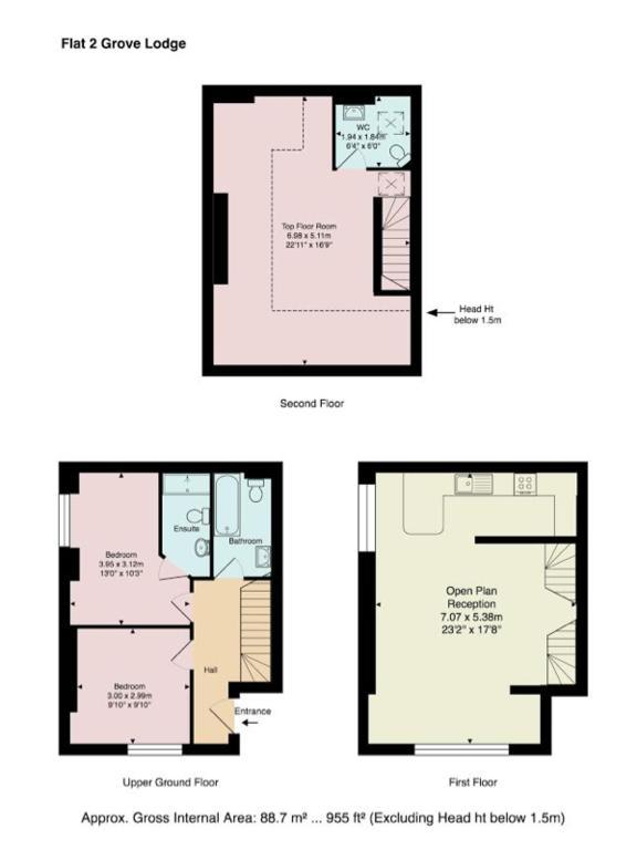 Finchley Central Luxury 3 Bed Triplex Loft Style Apartment Hendon Luaran gambar
